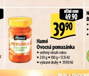 Hamé Ovocná pomazánka