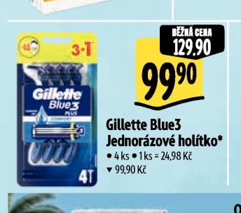 Gillette Blue3 Jednorázové holítko