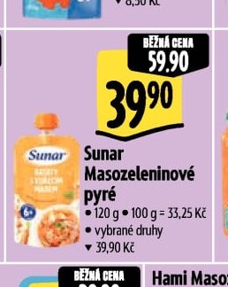 Sunar Masozeleninové pyré