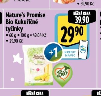 Nature's Promise Bio Kukuřičné tyčinky