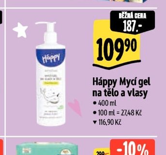 Háppy Mycí gel na tělo a vlasy