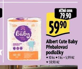 Albert Cute Baby Přebalovací podložky