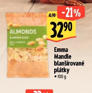 Emma Mandle blanšírované plátky