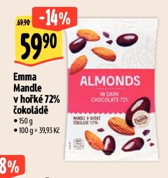 Emma Mandle v hořké 72% čokoládě