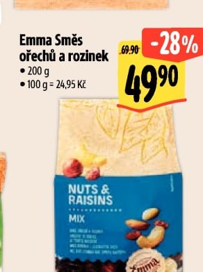 Emma Směs ořechů a rozinek