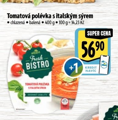 Tomatová polévka s italským sýrem