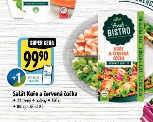 Salát Kuře a červená čočka