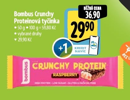 Bombus Crunchy Proteinová tyčinka