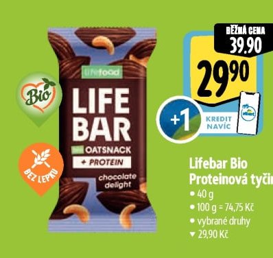Lifebar Bio Proteinová tyčinka