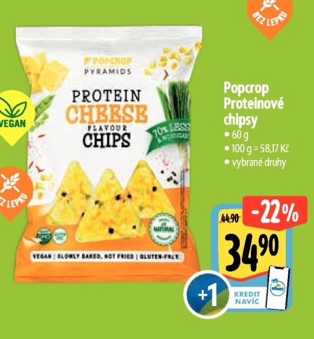 Popcrop Proteinové chipsy