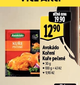 Avokádo Koření Kuře pečené