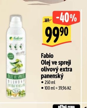 Fabio Olej ve spreji olivový extra panenský