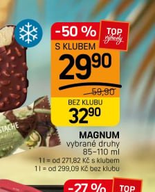 Magnum, vybrané druhy