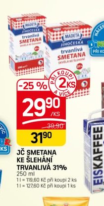JČ Smetana ke šlehání trvanlivá 31%