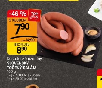Kostelecké uzeniny SLOVENSKÝ TOČENÝ SALÁM