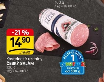 Kostelecké uzeniny ČESKÝ SALÁM