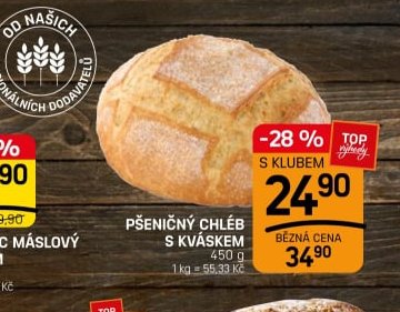 PŠENIČNÝ CHLÉB S KVÁSKEM