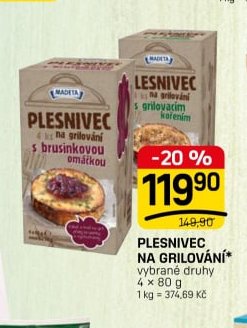 PLESNIVEC NA GRILOVÁNÍ