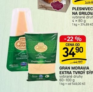 GRAN MORAVIA EXTRA TVRDÝ SÝR