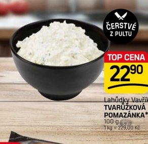 Lahůdky Vavřík TVARŮŽKOVÁ POMAZÁNKA