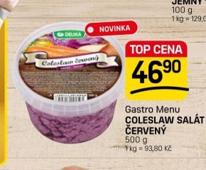 Gastro Menu COLESLAW SALÁT ČERVENÝ