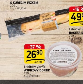 Lahůdky Vavřík ASPIKOVÝ DORTÍK