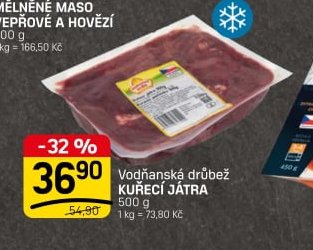 Vodňanská drůbež KUŘECÍ JÁTRA