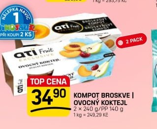 Kompot broskve | ovocný koktejl