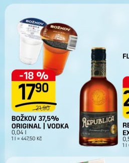 BOŽKOV 37,5% ORIGINAL | VODKA