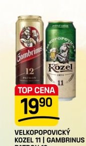 Velkopopovický Kozel 11 / Gambrinus Patron 12