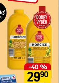 DOBRÝ VÝBĚR HOŘČICE