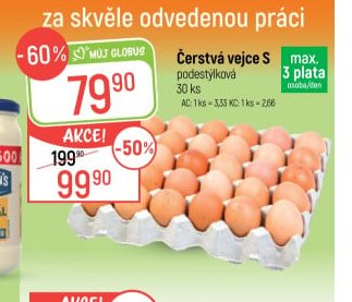 Čerstvá vejce S