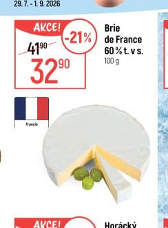 Brie de France 60% t. v s.