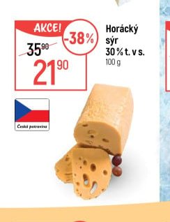 Horácký sýr 30% t. v s.