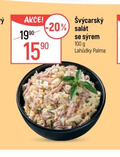Švýcarský salát se sýrem