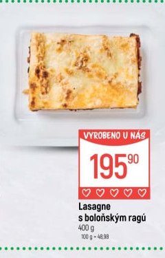 Lasagne s boloňským ragú
