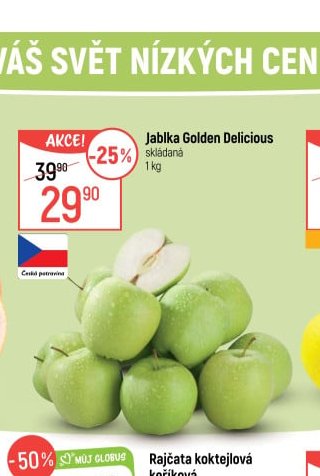 Jablka Golden Delicious