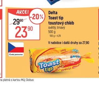 Delta Toast tip toustový chléb