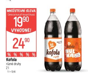 Kofola různé druhy