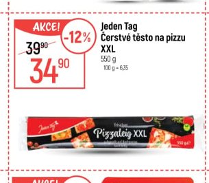 Jeden Tag Čerstvé těsto na pizzu XXL