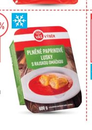 Váš Výběr Paprikové lusky, Masové knedličky s rajskou omáčkou