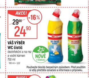 Váš výběr WC čistič
