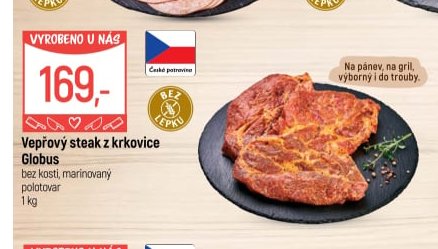 Vepřový steak z krkovice Globus