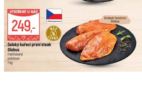 Selský kuřecí prsní steak Globus