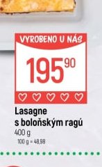 Lasagne s boloňským ragú