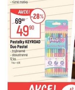 Pastelky KEYROAD Duo Pastel