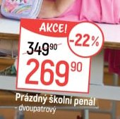 Prázdný školní penál