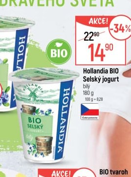 Hollandia BIO Selský jogurt bílý
