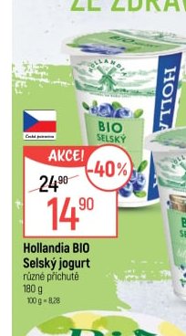 Hollandia BIO Selský jogurt různé příchutě