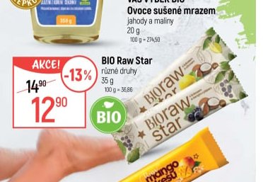 BIO Raw Star různé druhy